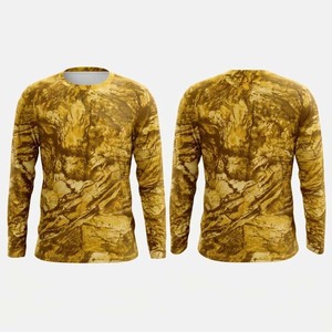 Camisa de Pesca de Manga Larga para Hombre, Estampado de Camuflaje, UPF 50, Secado Rápido, Poliéster, Talla Adulto - Product Image 5