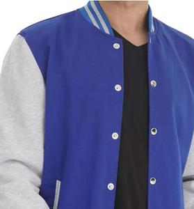 <b>Men's</b> Varsity <b>Jacket</b> Genuine Leather Sleeve and Wool Blend Windproof Letterman Boys College Varsity <b>Jackets</b> XS-5XL - Product Image 3