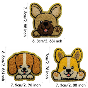 Patch thermocollant en chenille motif chien mignon - Product Image 2