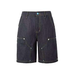 Pantalones Cortos de Mezclilla para Hombre, Estilo Carpintero, con Bolsillos Utilitarios, Corte Relajado, Ropa de Trabajo Informal, Estilo Urbano, para Verano - Product Image 6