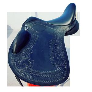 Silla de vestir inglesa con grabado color negro - Product Image 1