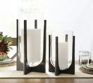 Antique Metal And Glass <b>Hurricane</b> Candle Holder Elegant Handmade Decorative <b>Lantern</b> For Luxury Home Interior Decoration Display - Product Image 5