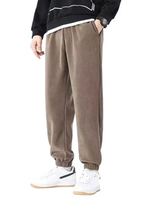 Pantalones de Felpa para Uso Diario, Tejido Suave y Cálido, Pantalones Casuales para Descansar con Comodidad Relajada para el Hogar, Actividades al Aire Libre y la Rutina Diaria - Product Image 1