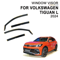 Accessoires automobiles fournis par l'usine pour Volkswagen Tiguan L 2024 : Déflecteurs de vitres encastrés, visières de fenêtre, déflecteurs de vitres de voiture