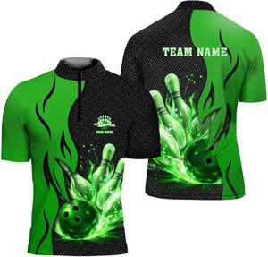 Custom Quick Dry 100% Polyester <b>Bowling</b> Polo T-shirt Sublimation Polo Shirts for Men - Product Image 5