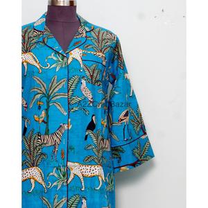 เสื้อแขนยาวมีกระดุมปิดทรงหลวมใส่สบายสำหรับเด็กผู้หญิงเสื้อแขนยาวผ้าพิมพ์ลายบล็อกออกแบบได้ตามต้องการสินค้ามาใหม่ - Product Image 2