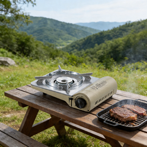 Card Stove Outdoor Portable Camping Hotpot Stove <b>Gas</b> Household Card Magnetic Stove Wholesale - Product Image 2