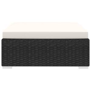 Poly Rattan nero sezionale mobili da giardino con comodo poggiapiedi - Product Image 3