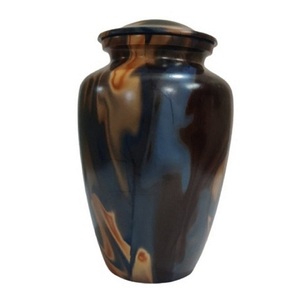 Urnas de cremación para adultos de aluminio clásico de alta calidad con adhesivo, urnas funerarias metálicas con acabado para cenizas humanas - Product Image 3