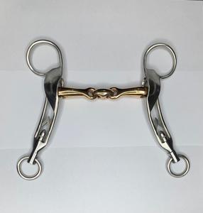 Bocado de Cobre de Alta Calidad con Doble Articulación, Tipo Losango, Estilo Islandés, Eslabón Ovalado, Logotipo Personalizado, Marca Privada, Personalizable, para Caballos, Equitación y Esquí - Product Image 4