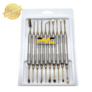 Kit de 10 outils médicaux pour implant périostal, séparateur et diviseur périostal pour réflexion et rétraction - Product Image 1