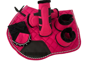 Customizable Cotton Saddle Pad Set – 25MM Thick Memory <b>Foam</b> Ideal for Dressage Thick Memory <b>Foam</b> <b>Padding</b> Premium Quality - Product Image 1