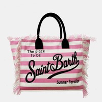 Damen Canvas Casual Reisetasche mit Zwei Reißverschlüssen 20-35L Fassungsvermögen Europäisch-Amerikanischer Stil Buchstabenmuster Stickerei