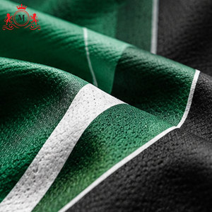Ensemble de maillot et short de football pour homme, vert, noir et blanc, sublimation, polyester respirant, uniforme de football pour adulte - Product Image 6