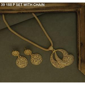 Fashion Pendant Necklace Gold-Plated Necklace for Women <b>Wedding</b> Jewelry Luxury Earrings Necklace Jewelry Set for Woman Jewelry - Product Image 6