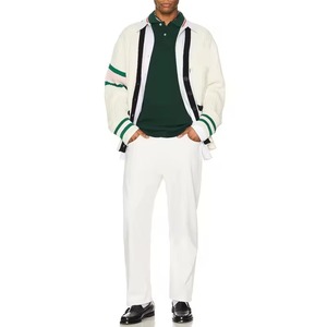 Custom Logo School College Wholesale 100% Acrylic <b>Men</b> Double Breasted Thick Winter Breathable Quick Dry Varsity Cardigan <b>Sweater</b> - Product Image 6
