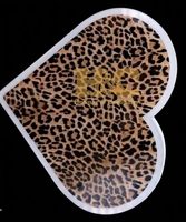 Tuiles en verre acrylique pour extensions de cils, motifs papillon et cœur, couleurs personnalisées, logo privé accepté, outil durable et réutilisable pour cils