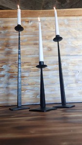 Bougeoir en fer forgé fait main, grand modèle, support de bougie moderne de luxe, bougeoir en métal, bougeoir décoratif en fer - Product Image 5