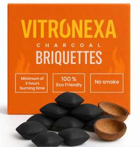 Briquettes de charbon de coco 100 % naturelles en forme de coussin, haute performance, à haute valeur calorifique, longue durée de combustion, pour barbecue, fournisseur en vrac - Product Image 3