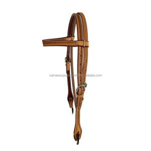 อุปกรณ์สวมศีรษะแบบตะวันตกทำจากหนังวัวพร้อมฮาร์ดแวร์สเตนเลสอุปกรณ์สำหรับผู้ผลิตขายส่ง - Product Image 4