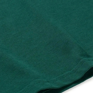 Camiseta de Manga Corta con Cuello Redondo para Hombre, Color Verde, 100% Algodón, Corte Holgado, Color Sólido, Estilo Casual, Marca INDEX - Product Image 5