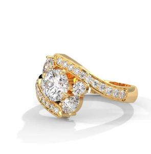 Anillo de Mujer Chapado en Oro, Joyería de Moda de Lujo para Damas, Anillo Elegante de Joyería Fina al Mejor Precio - Product Image 4