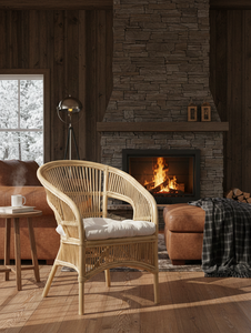 Fabiano <b>Bamboo</b> Tufted <b>Chair</b> Stylish & Comfortable Seating for Living Room Bedroom Outdoor Spaces Home Furniture - Product Image 5