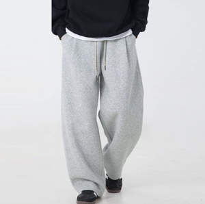 Oversized <b>Men</b> Custom Sweatpants High Quality <b>Sweat</b> <b>Pants</b> <b>for</b> Cold Weather Sweatpants Puff Printing Wide Leg Loose Fit - Product Image 3