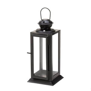 Nuevo y Moderno Portavelas de Metal y Vidrio con Acabado Negro Brillante de Calidad Superior para Decoración de Bodas y Hogar - Product Image 1