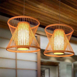Modern Rustic Bamboo Pendant <b>Lamp</b> Shade For Dining Room And <b>Kitchen</b> - Product Image 6
