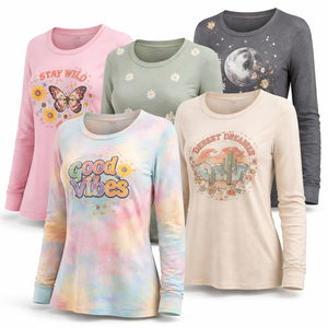 Camisetas de Poliéster de Manga Larga Personalizadas al por Mayor para Mujer - Proveedor OEM y Fabricante Directo de Fábrica - Product Image 3