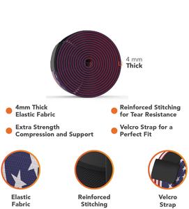 Genouillères de musculation unisexes de 78 pouces avec logo personnalisé, vente en gros de genouillères respirantes et résistantes pour l'entraînement en force - Product Image 6