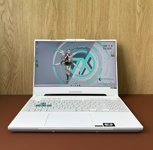 Assuss Heavenly Choice 4 16gb 512gb Light Blue <b>Laptop</b> With Greek Text And Green Keys On White Keyboard - Product Image 2