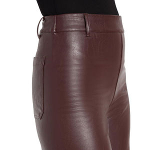 Pantalones de Cuero Rojos Personalizados, Diseño Original para Uso Casual, con Precio de Mayoreo, Nuevo Diseño de Última Moda, Pantalones de Cuero para Mujer - Product Image 6