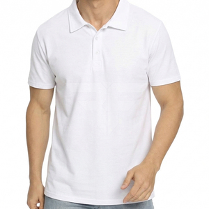 Camisetas Polo 100% Algodón con Logotipo Bordado, Camisetas Polo Personalizadas, Camisetas de Golf Lisas, Tejido de Punto Antiarrugas - Product Image 1