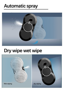 Robot de nettoyage de vitres intelligent à commande IA de nouvelle génération pour grandes fenêtres, électrique, pour extérieur, usage domestique, avec pulvérisation d'eau - Product Image 6