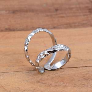 SHYAM JEWELRS Luxury Unisex 925 Sterling Silver Silver Plated Zig-Zag Splint <b>Ring</b> <b>Adjustable</b> Arthritis Joint Support Everyday - Product Image 5