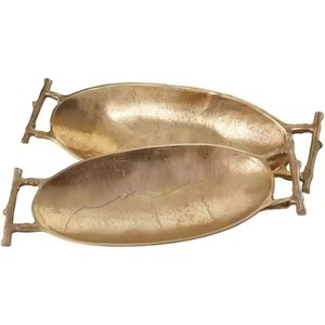 Bandeja de servicio chapada en latón Forma cuadrada Bandeja de servicio de latón hecha a mano más vendida de alta calidad - Product Image 6