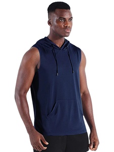 Sweat-shirts sans manches personnalisés pour hommes, en polyester, en maille, surdimensionnés, débardeurs pour hommes - Product Image 4