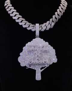 Pendentif Lettre Personnalisé VVS Moissanite pour Homme, Testeur de Diamant, Breloques Hip Hop, Bijoux en Argent 925 Iced Out - Product Image 3