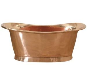 Bañera Ovalada Antigua de Metal sin Tapa para Adultos, Color Marrón - Product Image 3