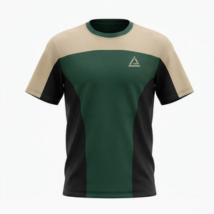 เสื้อเจอร์ซีย์ผู้ชายขายส่ง ผลิตจากผ้าเนื้อบางเบา ทรงหลวม สีสันตามสั่ง ดีไซน์แผงตัดต่อไม่ซ้ำใคร และมีเสน่ห์แบบสินค้าเกมมิ่ง - Product Image 1