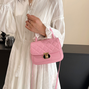 Sac à main matelassé pour femme, élégant sac fourre-tout à motif losanges, sac à main chic à poignée supérieure, sac bandoulière de travail pour femme 2026 - Product Image 2