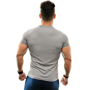 Camiseta Deportiva de Compresión para Hombre, Personalizada, de Poliéster y Elastano, Ligera, Ajustada, con Manga Raglán, de Secado Rápido, para Entrenamiento, Running y Gimnasio - Product Image 2