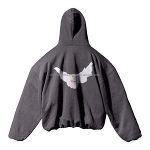 Sudaderas con Capucha Extra Grandes Unisex de Alta Calidad para Invierno, con Impresión Digital Sólida y Logotipo Personalizado, de Algodón/Poliéster, Transpirables y de Secado Rápido para Hombre y Mujer - Product Image 4