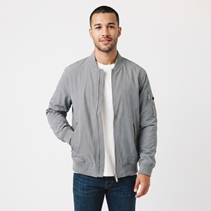 Chaqueta Bomber Ligera para Hombre, Estilo Urbano, Puños Acanalados, Cierre Frontal con Cremallera, Chaquetas Bomber para Hombre - Product Image 1