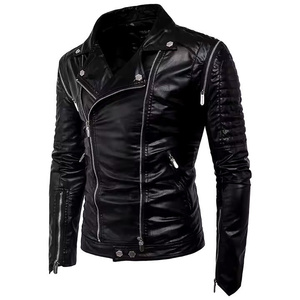 Chaqueta de cuero elegante para hombre de alta calidad, disponible en diferentes tallas al mejor precio, chaqueta de cuero para hombre AI-LJ-059 - Product Image 5