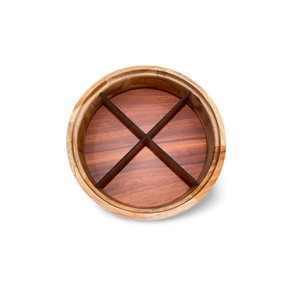 Boîte à épices en bois et verre avec serrure antique, 9 compartiments, organiseur de rangement pour épices Masala Dabba pour comptoir de cuisine - Product Image 4