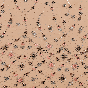 Tissu en dentelle perlée de qualité export pour robes de luxe et robes de cérémonie à prix avantageux - Product Image 6
