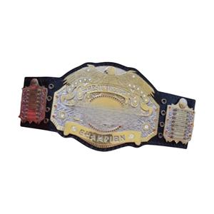 Cinturón de Campeón de Peso Pesado, Diseño en Oro y Plata, Título Personalizable en Cuero, Artículo Coleccionable de Lucha Libre Premium con Águila - Product Image 6